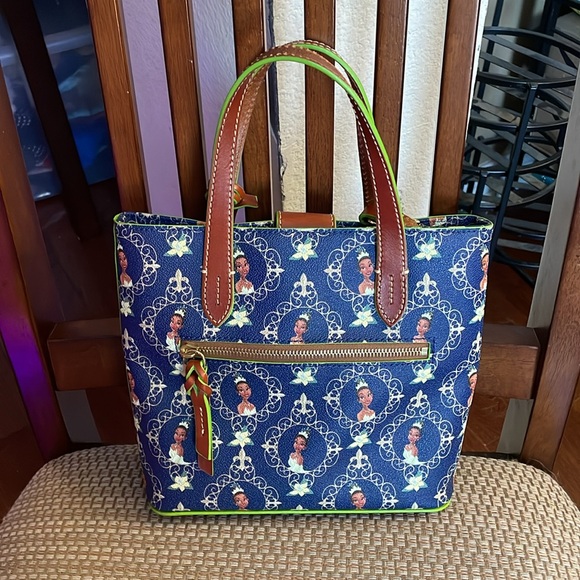 Dooney & Bourke Blue and Brown Crossbody Bag - Picture 2 of 6